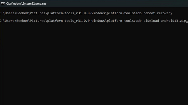 సైడ్లోడ్ ఆండ్రాయిడ్ 13 ఓటా చిత్రం